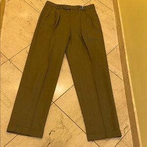 Men's Brown Dress Pants- pure virgin wool
